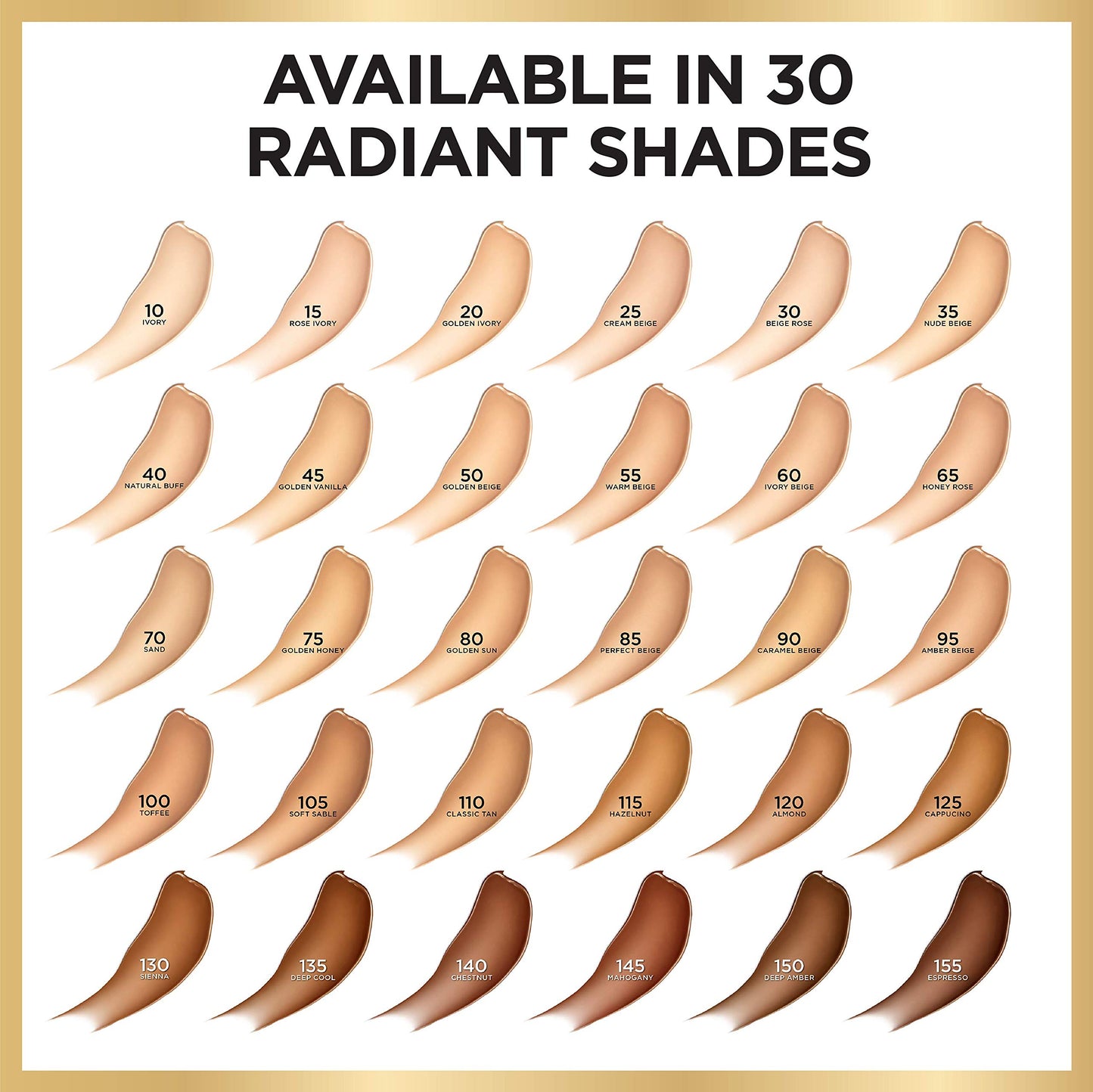 L'Oreal Paris Age Perfect Radiant Serum Foundation with SPF 50, Golden Beige, 1 Ounce