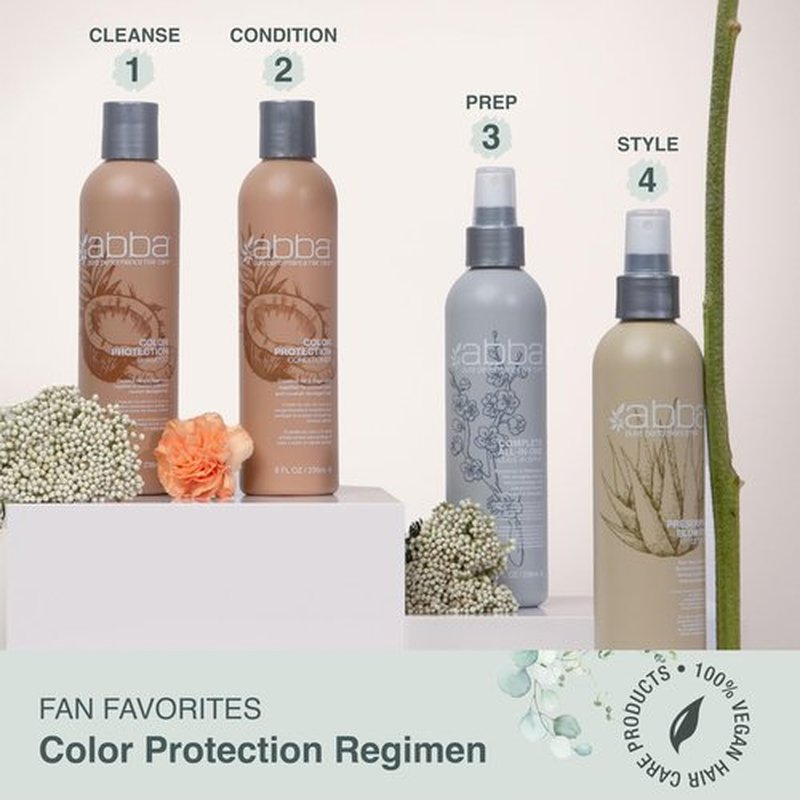 ABBA Color Protection Conditioner, Coconut Oil & Sage, 8 Fl Oz (Pack of 1)