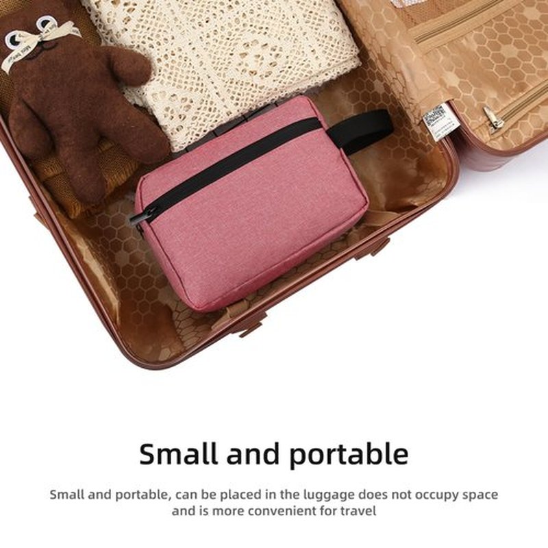 Icramsy Travel Toiletry bag Toiletry bag for women men Hanging toiletry bag Cosmetic bag Travel accessories Gift for Women Men (Dusky pink)