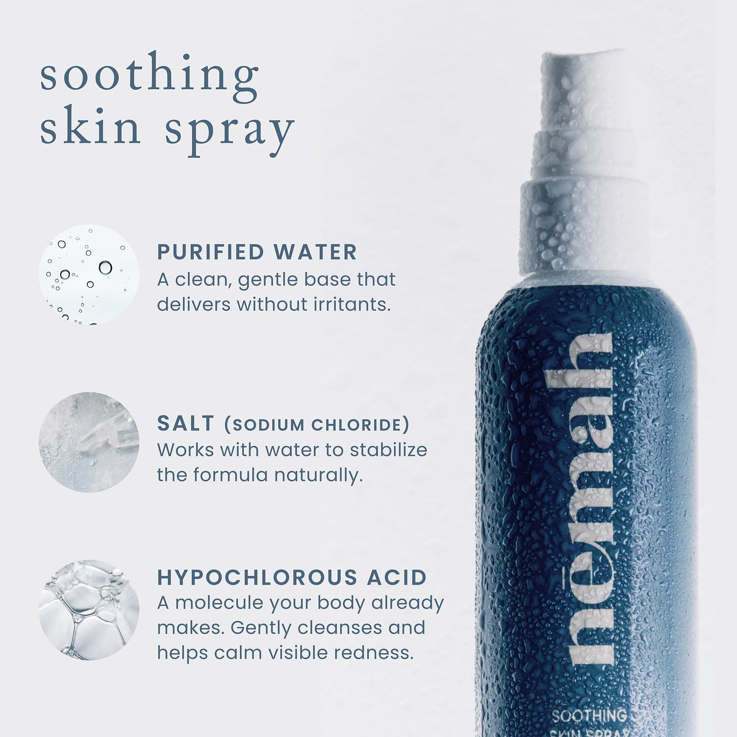 Nemah Hypochlorous Acid Spray, Gentle Face And Body Skin Spray Mist, 4 Oz
