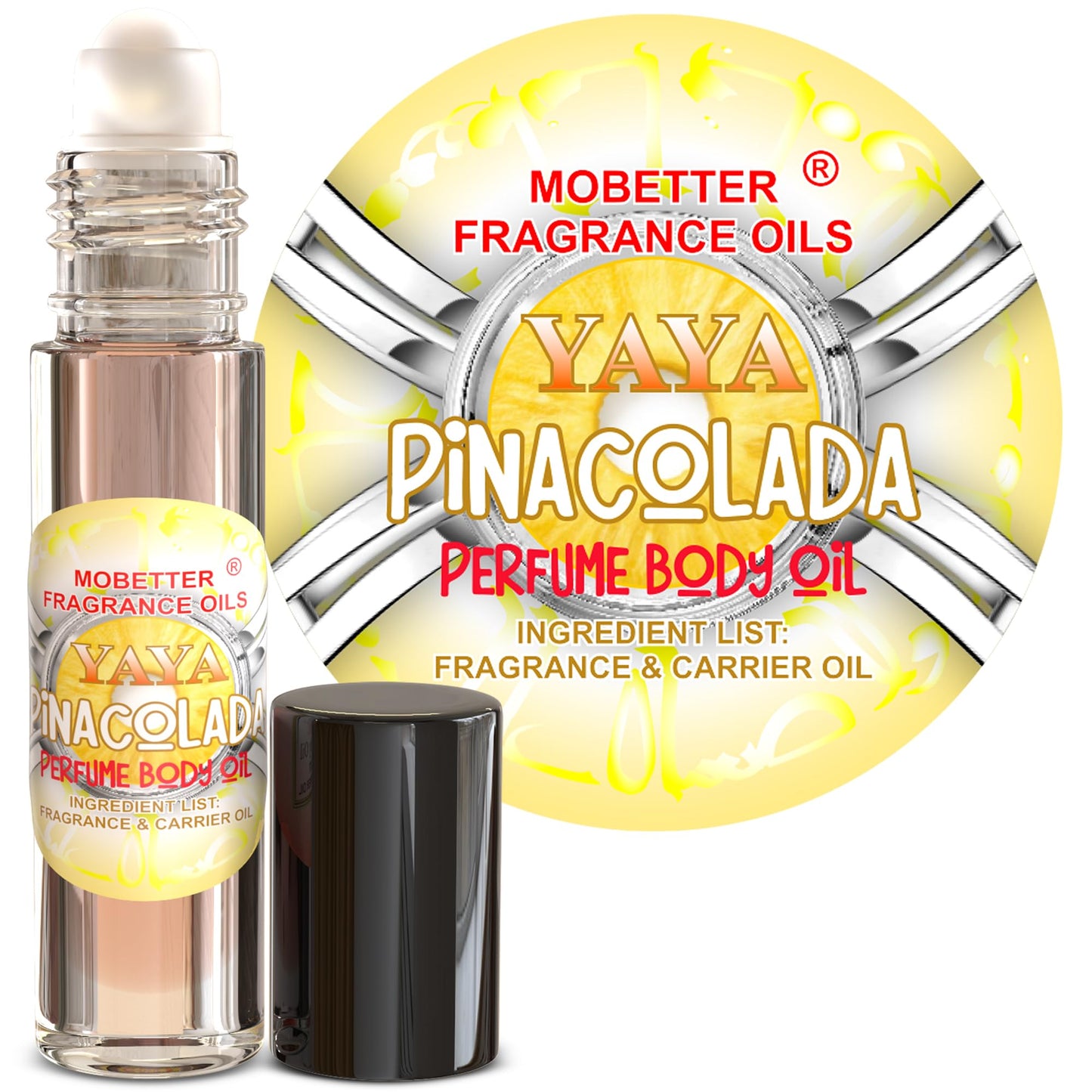 MOBETTER FRAGRANCE OILS YAYA Pinacolada Parfum Fragrance Body Oil for Women