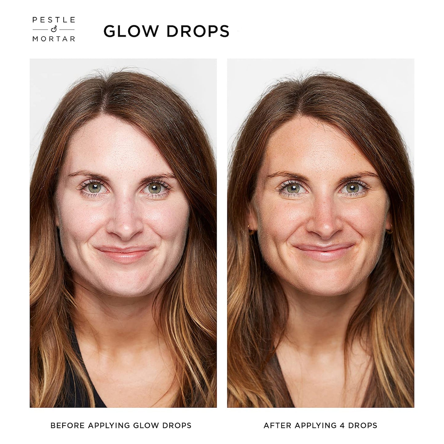 Pestle & Mortar Glow Drops - Customisable Sunless Self-Tan with Hyaluronic Acid. Effortless, Even Tanning, Super-Hydrating, Works Alongside Your Regular Skincare Products - For Men & Women- 30ml