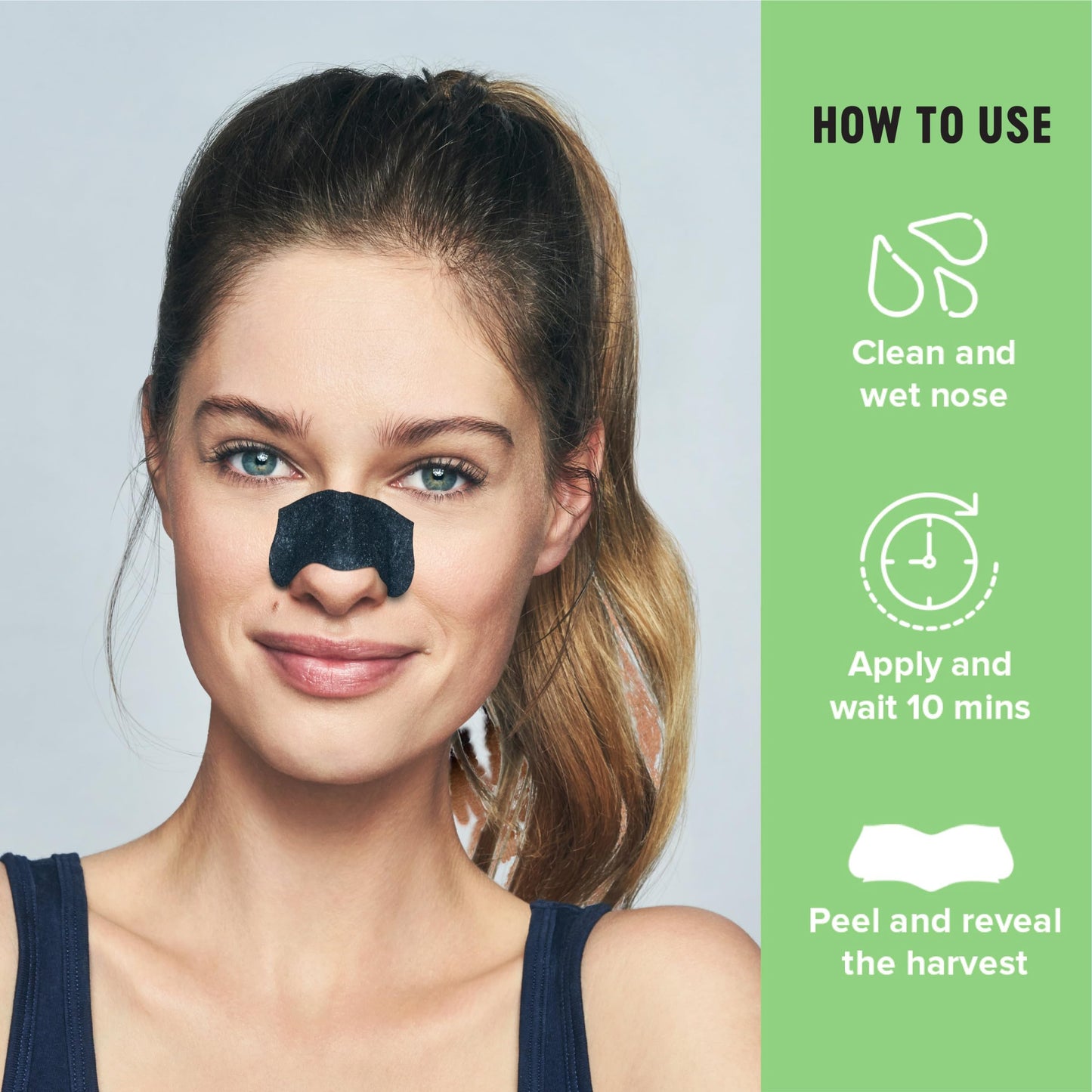 Biore Men's Charcoal Deep Cleansing Pore Strips, Blackhead Remover, 18 Ct