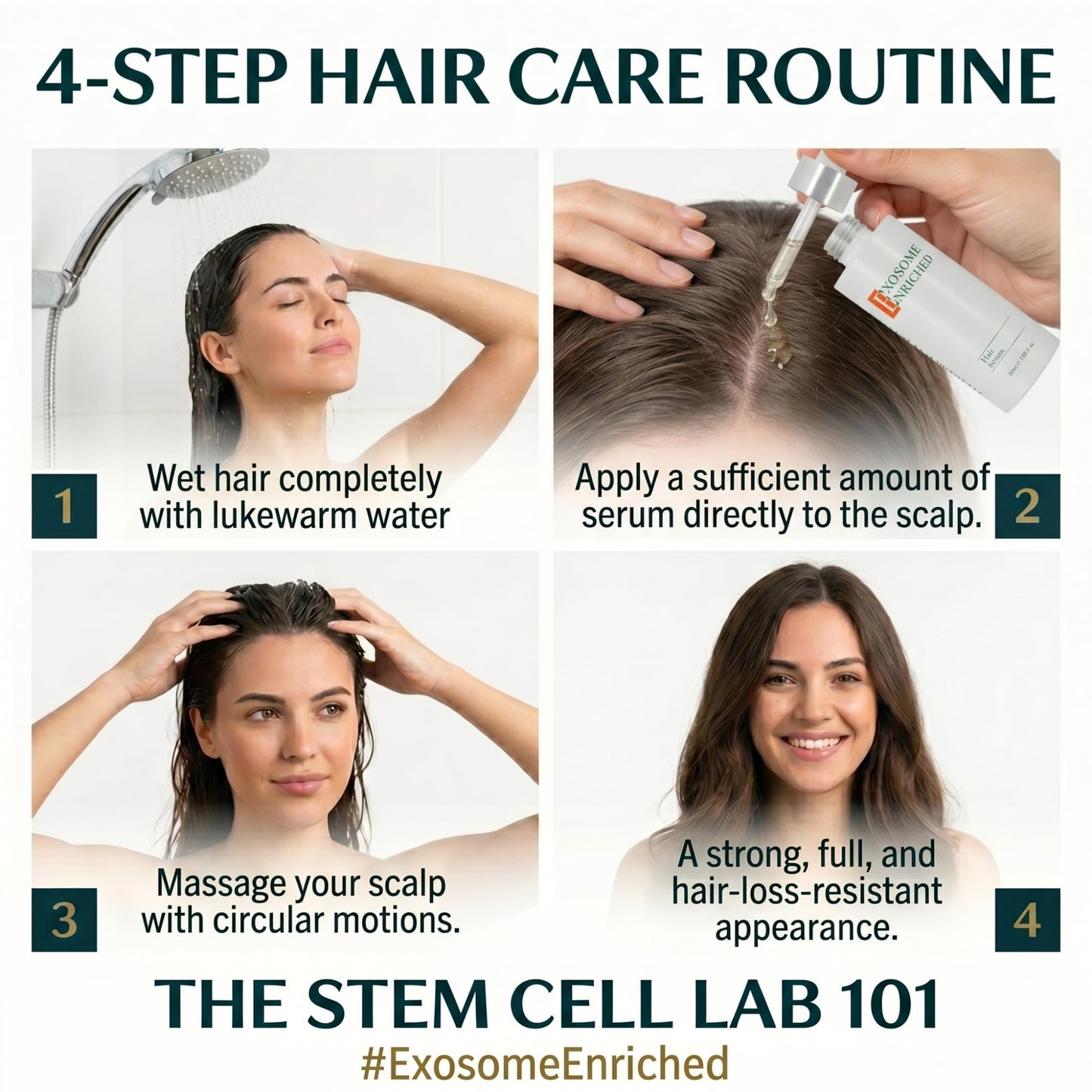 The Stem Cell Lab Hair Serum, Exosome Enriched, 50ml