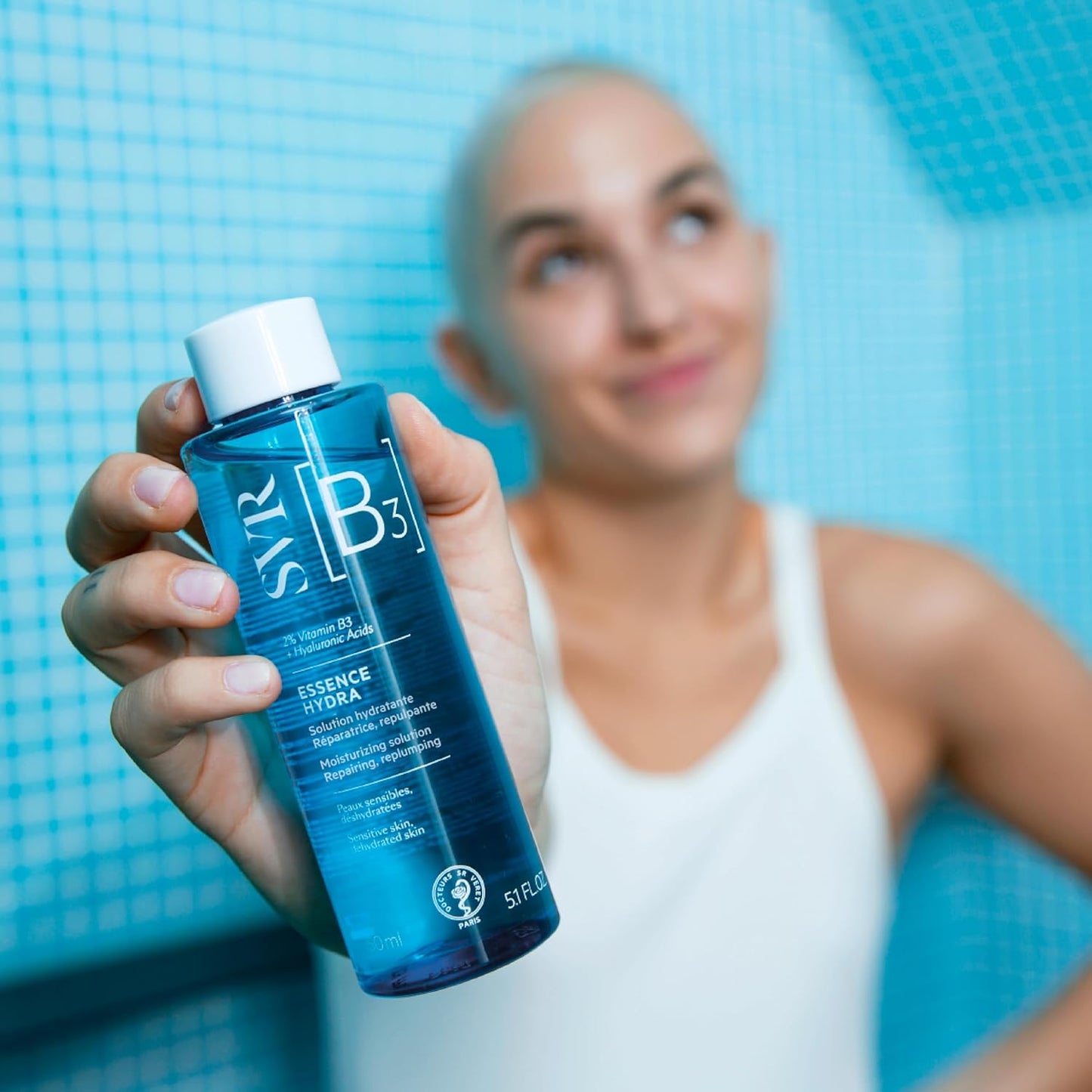 SVR [B3] Hydra Face Essence - Soothe, Smooth and Hydrate for 24hrs - 2% Niacinamide & Hyaluronic Acid Moisturizing & Hydrating Toner for Dehydrated Dry, Sensitive Skin. Fragrance Free, 5 fl.oz.