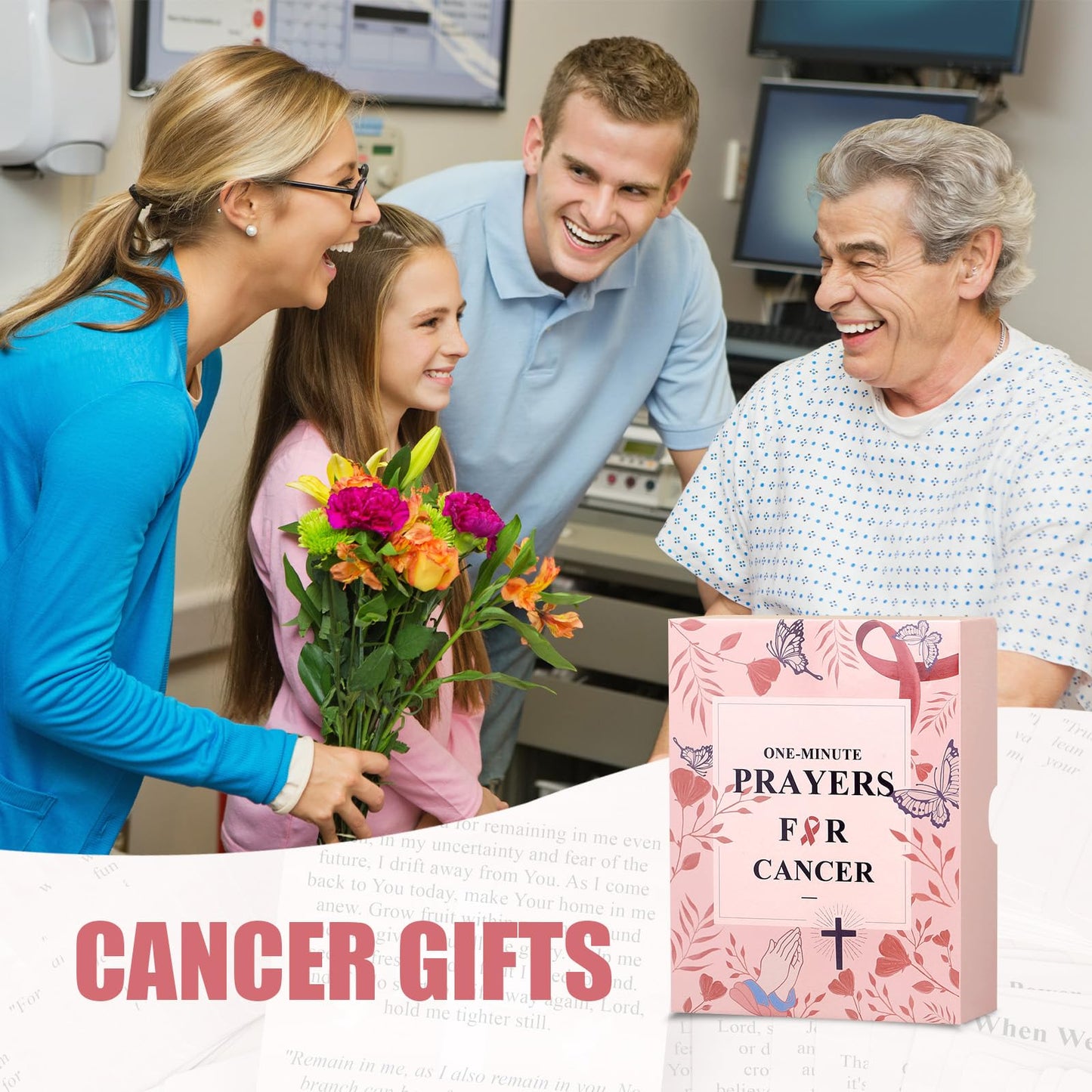 Breast Cancer gifts for women, 72 Prayers for Cancer Patients female, Cancer comfort, Cancer Patients Must Have,Chemo/Healing Gifts for Cancer, Things Bring to Chemo