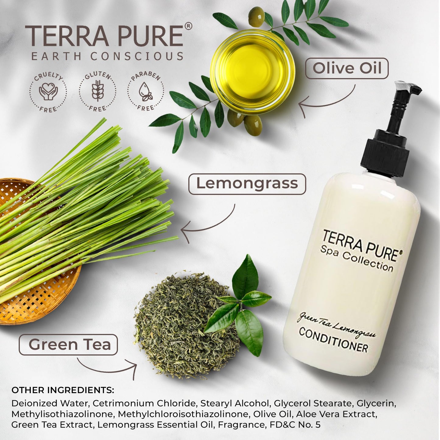 Terra Pure Spa Collection | Hotel Amenities in Pump Bottle | 10.14 oz. / 300 ml