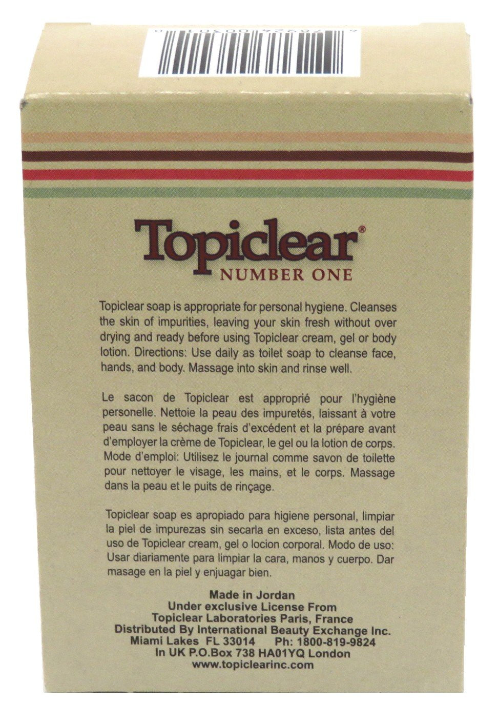 Topiclear Number One Soap 3 Ounce Boxed (88ml) (2 Pack)