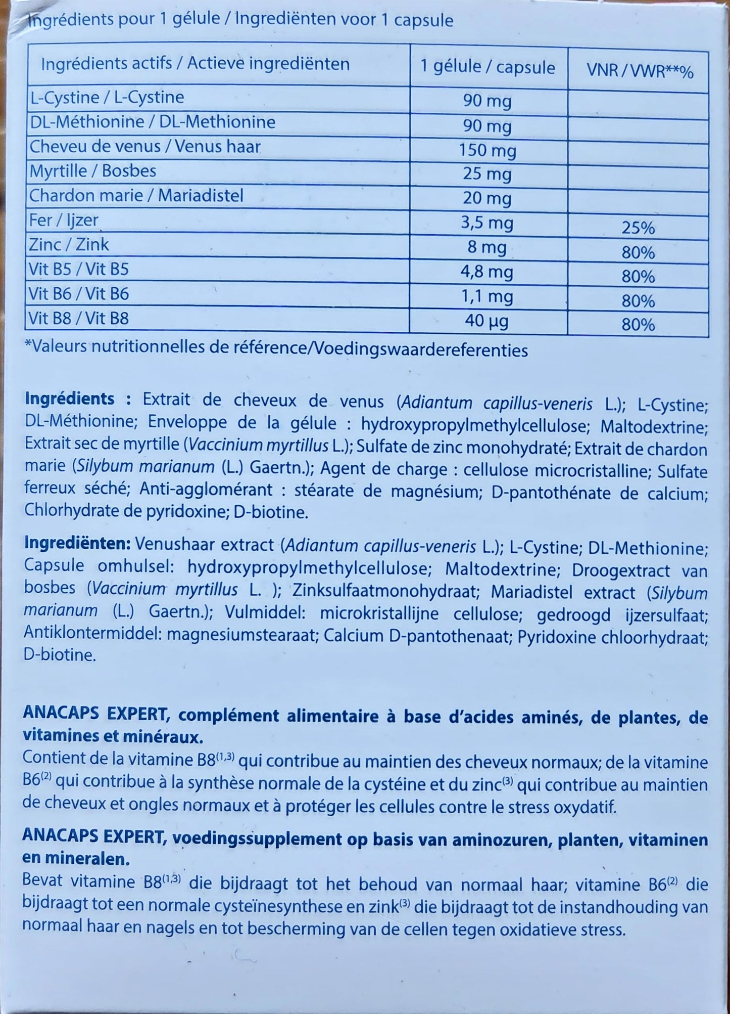 Ducray Anacaps Expert Complete Reactive Hair Loss 90 Capsules
