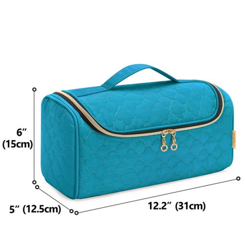 Yarwo Travel Case Compatible for Dyson Airwrap Complete Styler All Models and Attachments, Portable Storage Bag with Hanging Hook for Hair Curler Accessories, Teal (Patent Design)