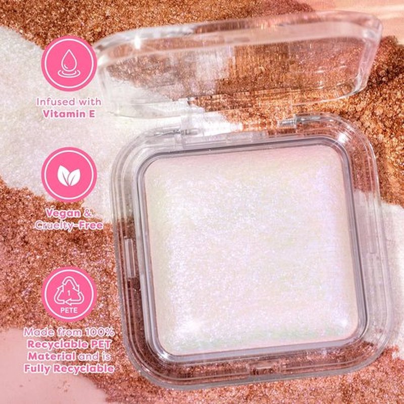Profusion Cosmetics Holo Beam Holographic Highlighter, Intense Color Shifting Glitter with Buildable Glow for Festival Looks (Transcend, 1)
