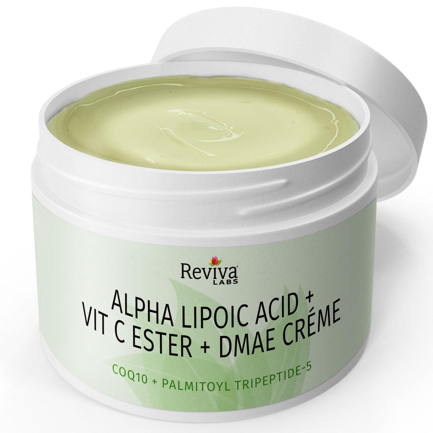 Reviva Labs DMAE Cream with Alpha Lipoic Acid, Vitamin C Ester - DMAE Lift and Firm Cream for Neck and Face - Skin Firming and Moisturizing Cream, 3-Pack (2 oz Each)