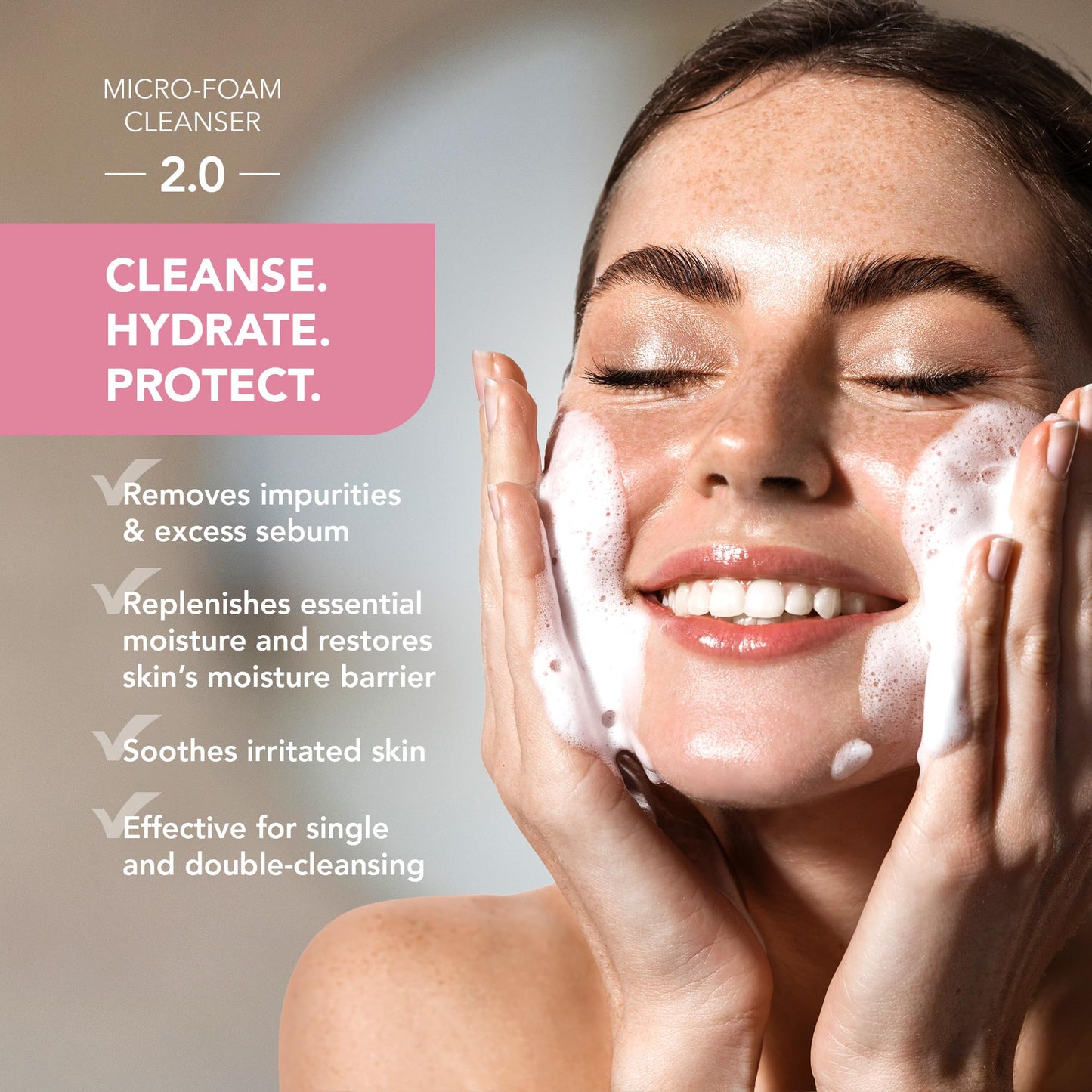 FOREO Blackheads Suck KIWI Bundle - Whitehead & Black Head Remover for Face + LUNA Micro-Foam Cleanser 2.0, 3.5 oz - Vacuum Skin Care Tools - Blackhead Extractor for Face & Nose - No Pore Strips