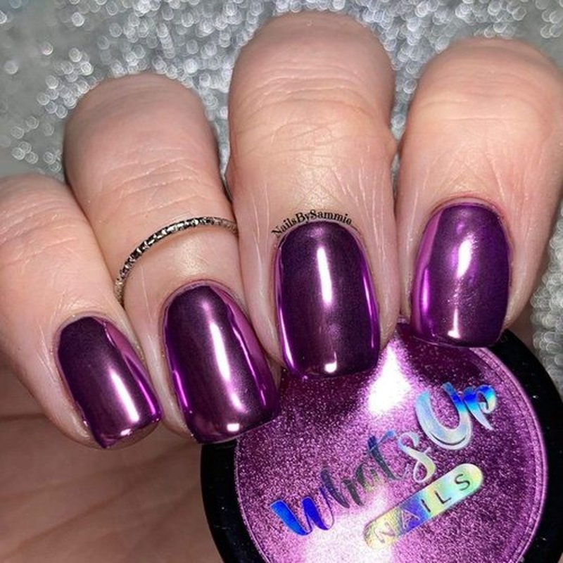 Whats Up Nails - Lilac Chrome Powder For Mirror Nails