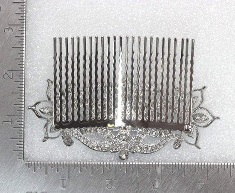 Faship Gorgeous Navy Blue Large Big Floral Hair Comb