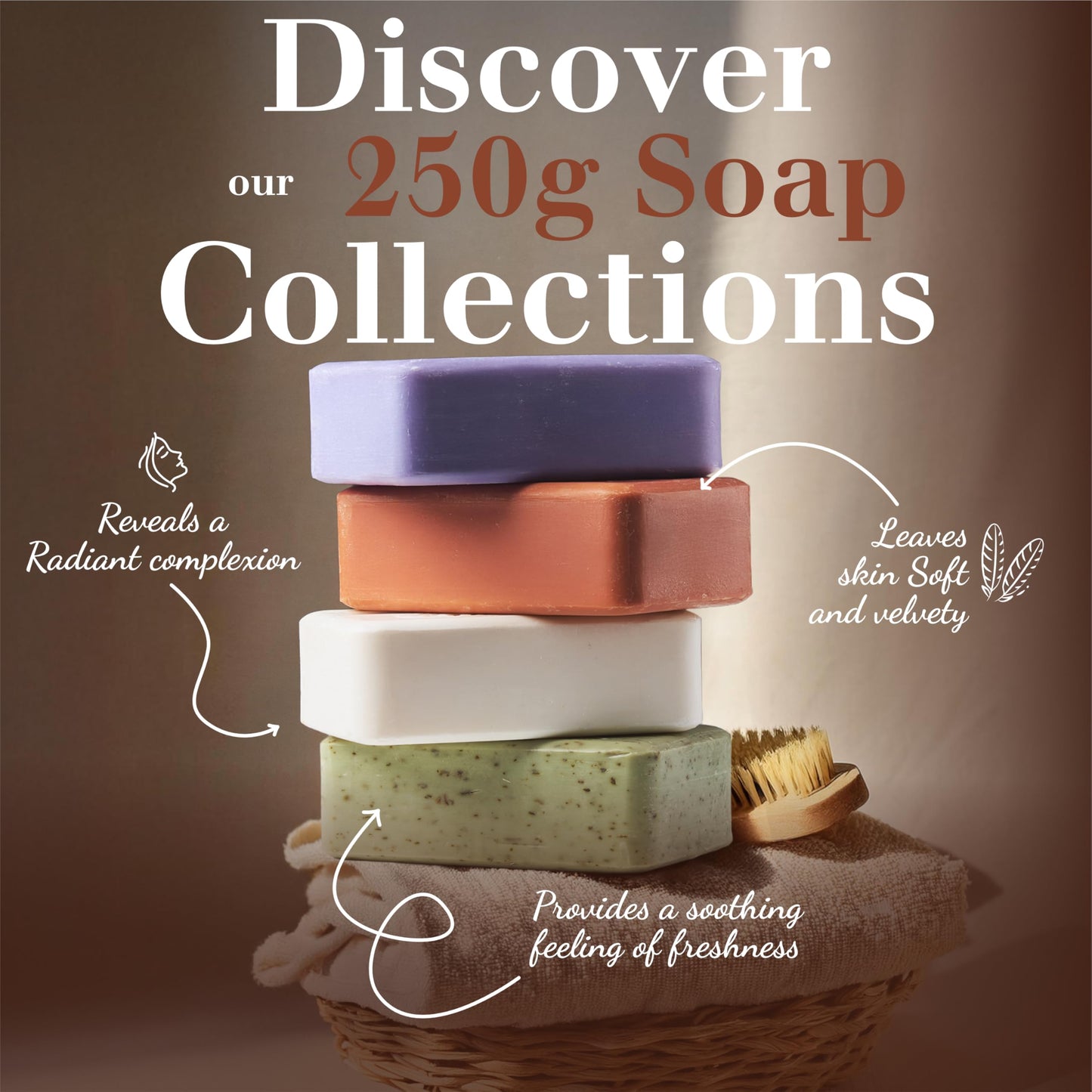 Oud Wood Soap Bars 3xPack - Enriched With Organic Shea Butter - 97% Natural Ingredients - Traditional French Milled Bar Soap Made in Provence - Gentle For Skin - 3x8.8 oz - La Maison Du Savon
