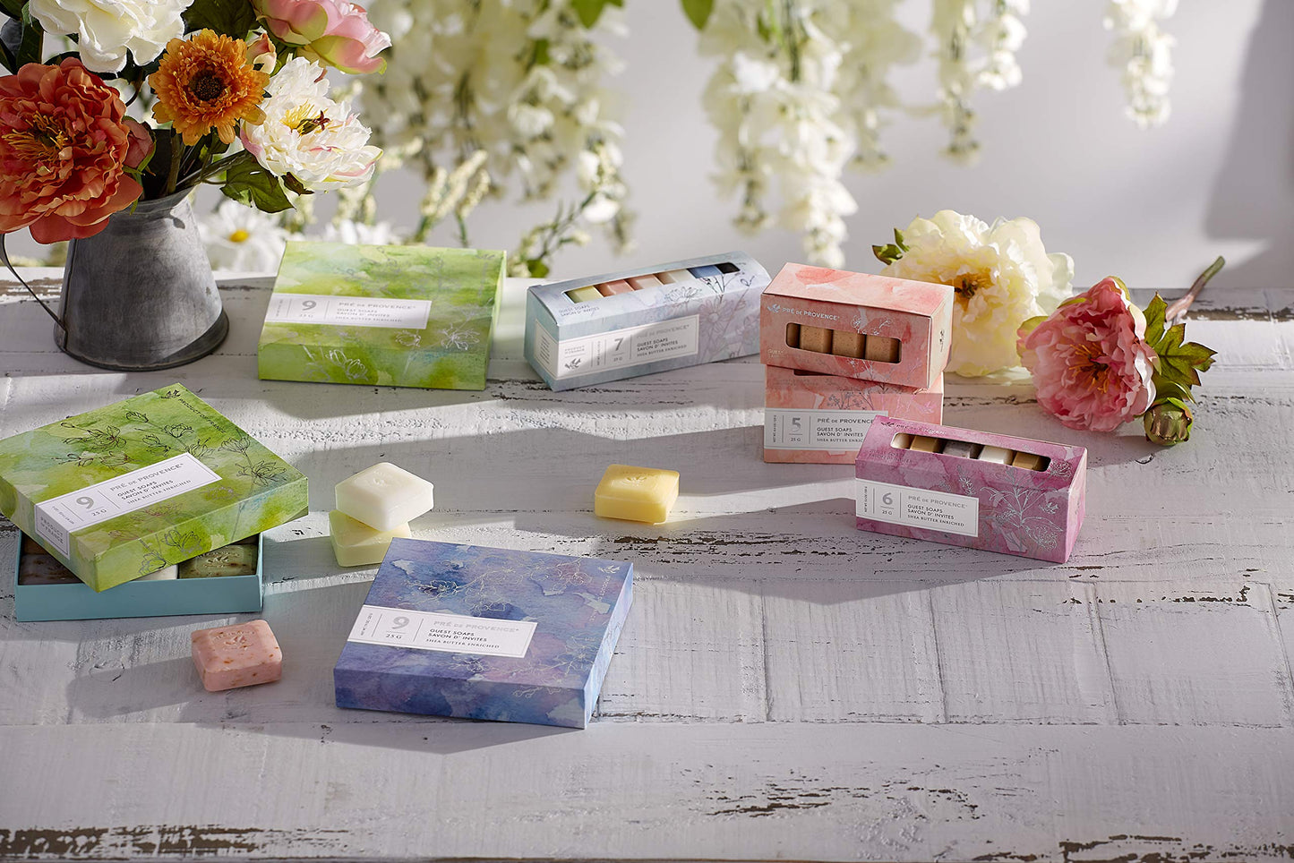 Pre de Provence Luxury Box of Guest Gift Soap (Set of 9) - Purple,9 Count (Pack of 1)