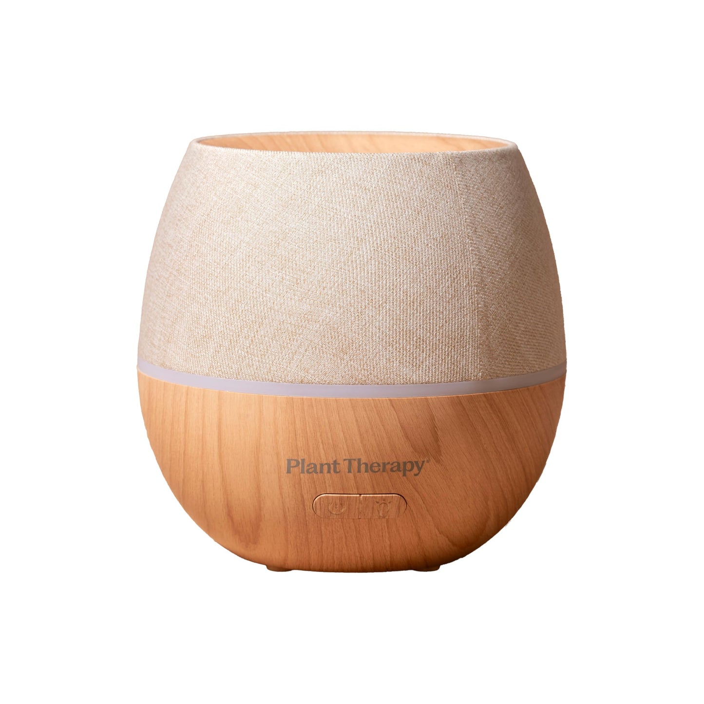 Plant Therapy Home Drift Linen Essential Oil Diffuser, Stylish Linen Cover Adds a Soft, Natural Touch to Any Space, Intermittent & Continuous Mist, Color-Changing Light, 320 Square Feet Coverage