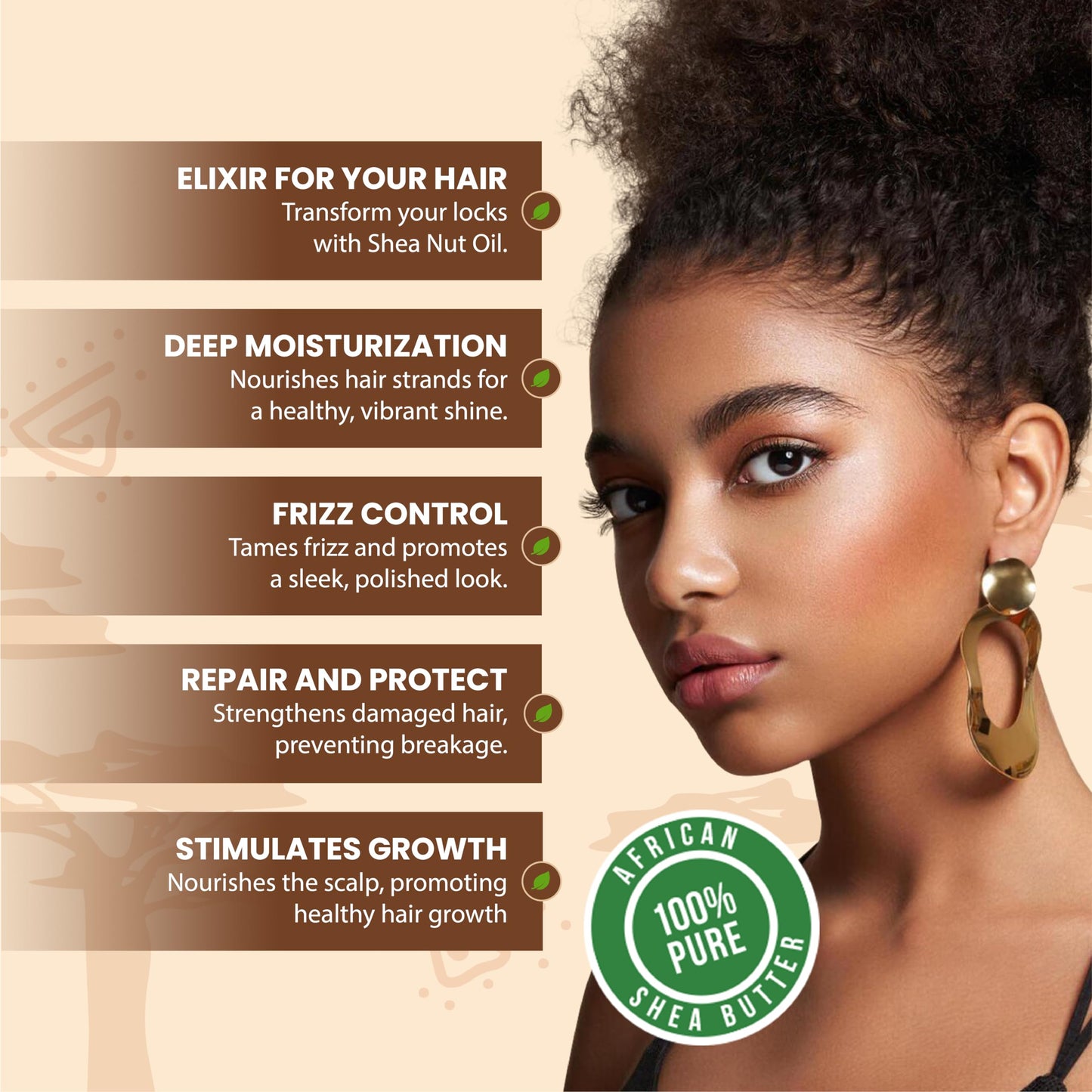 Plant Guru African Shea Nut Butter Oil 2 fl. oz. 100% Pure Natural Skin, Face, Hair Growth And Moisturizer. DIY Body Butters, Lotions, Creams, Lip Balm And Soap Making.