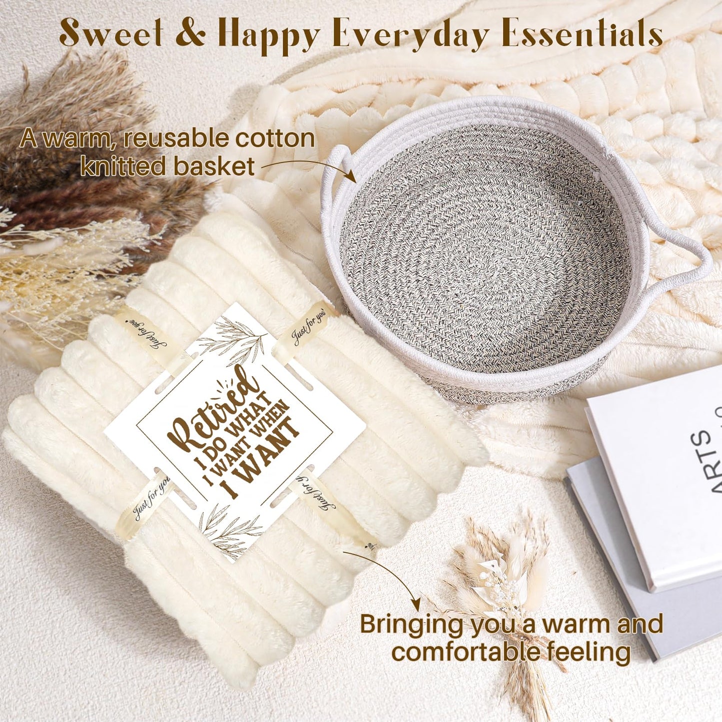 Elysirise Retirement Gift for Woman 2025, Happy Cool Retirement Gifts for Women Coworker Mom Grandma, Boss, Nurse, Friends, Funny Retirement Spa Gifts Basket, Relaxing Self Care Gift Box