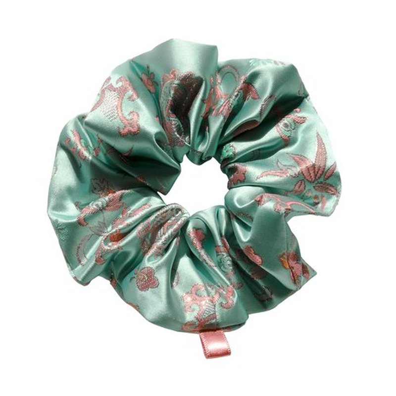 Generic WSF Korean Handmade Soft Scrunchies for Women - Hanbok ShuShu Scrunchies for Girls & Hair Ties (Light Blue)