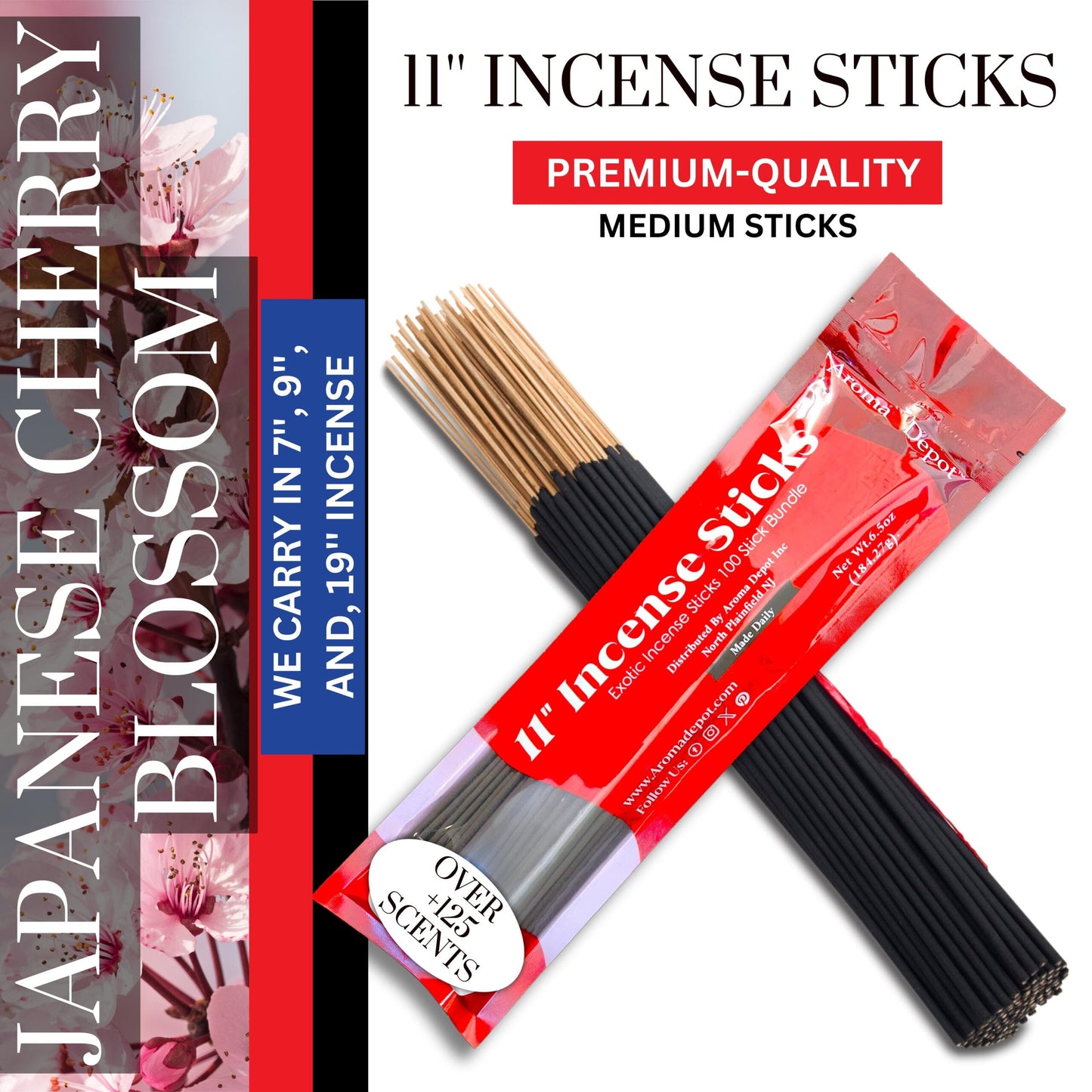 Aroma Depot 8 fl oz Japanese Cherry Blossom Fragrance Oil – Scent for Candle Making, Soap Making, Wax Melts, Diffusers, Body Oil Blends & Incense (240ml)