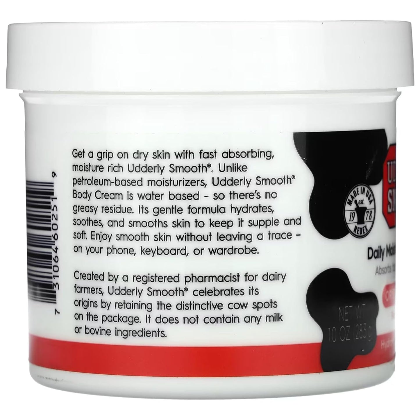 Udderly Smooth Body Cream 10 oz (Pack of 4)