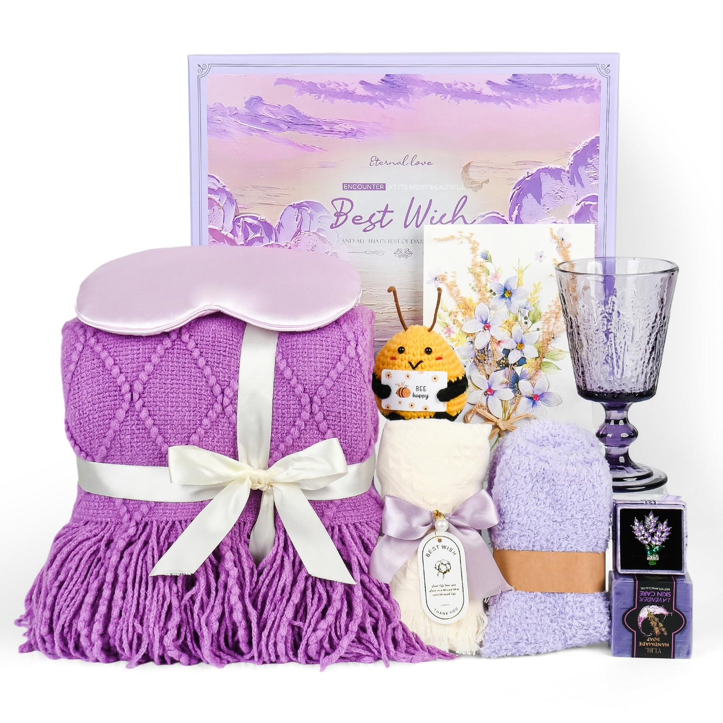 Kovtesiu Birthday Gifts for Women, Idea Lavender purple gifts for Mom Her Best Friends Sister, Lavender Christmas for Her