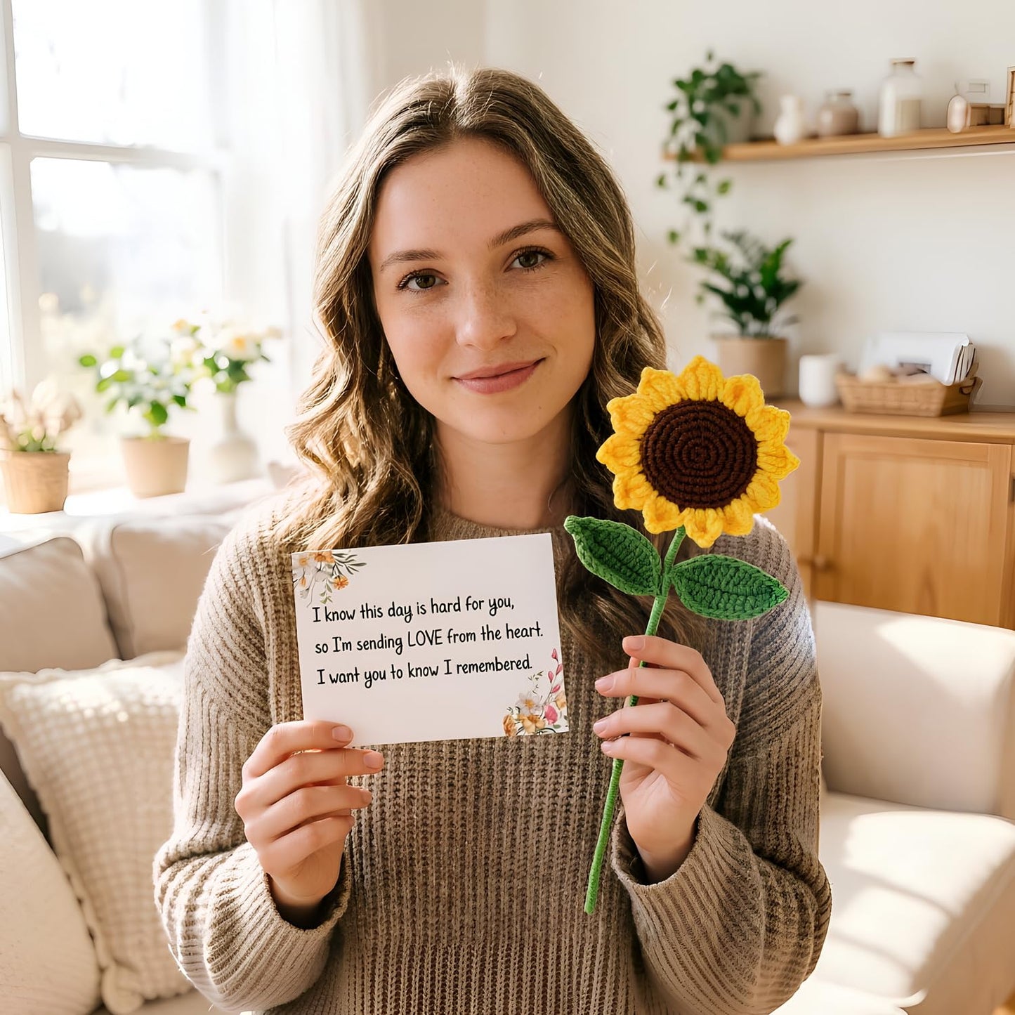 Mothers Day Thinking Of You Gifts For Women, Comfort Gifts, Get Well Soon Gift Baskets For Women, Sunflower Set, Self Care Package, Condolences Gift Basket For Loss, Feel Better, Relaxation, Sympathy