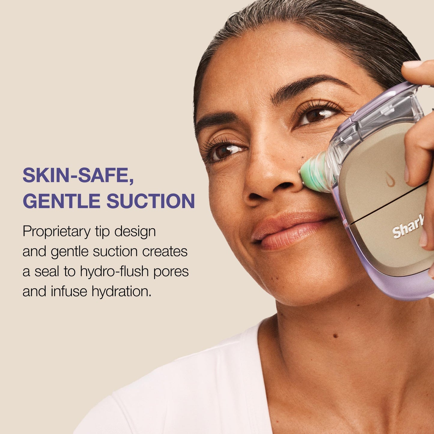 Shark FacialPro Glow at-Home Hydro-Powered Facial System with DePuffi Hot & Cold Therapy – Professional Spa Skincare Device for Pore Cleansing, Hydration, & Radiant Glow, Blue, FH320
