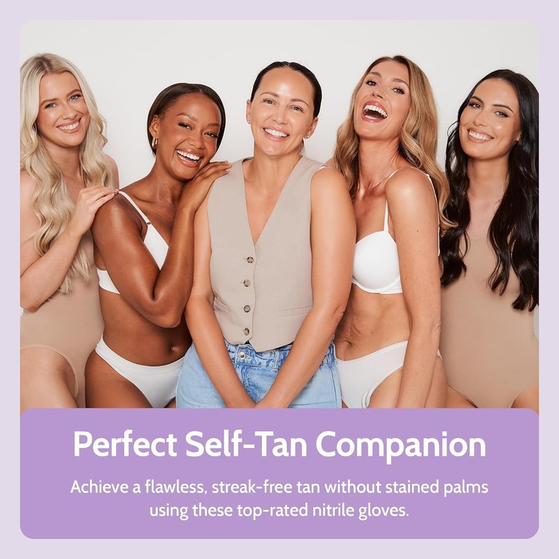 Fake Bake Tanning Application Gloves - Streak-Free Mitt for Flawless Self-Tan Finish | Latex-Free, One Size Fits Most, 12 Count
