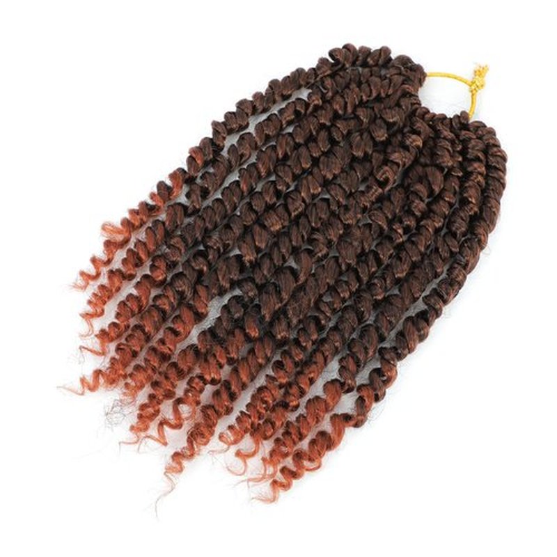 Passion Twist Hair 10 Inch 8 Packs, Pre Twisted Passion Twist Crochet Hair For Black Women, Pre Looped Passion Twist Curly Crochet Hair, Short Crochet Passion Twist Hair Extensions (10 Inch, T350#)