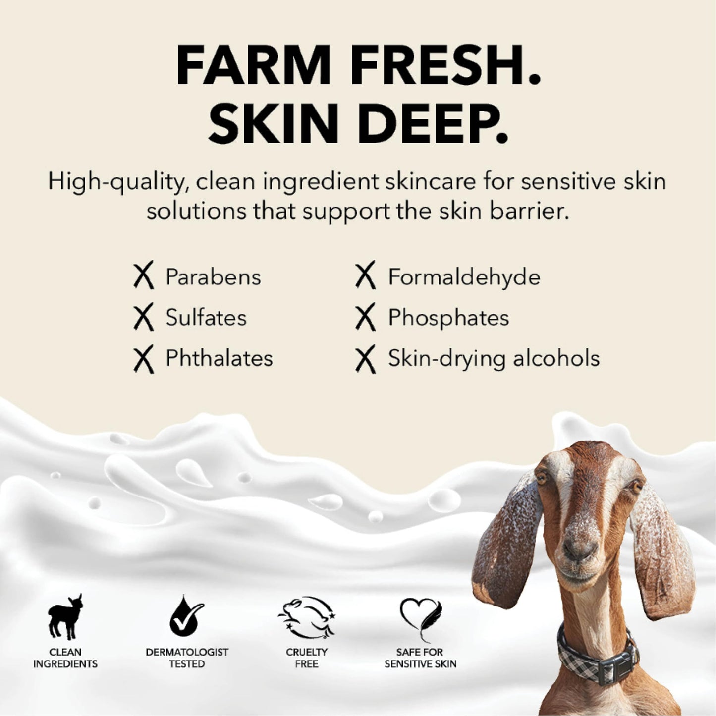 Dionis Goat Milk Lotion – Moisturizing Hand & Body Lotion for Dry Skin, Sensitive Skin Safe, Lightweight Non-Greasy Formula - Freshly Picked 3.3 oz