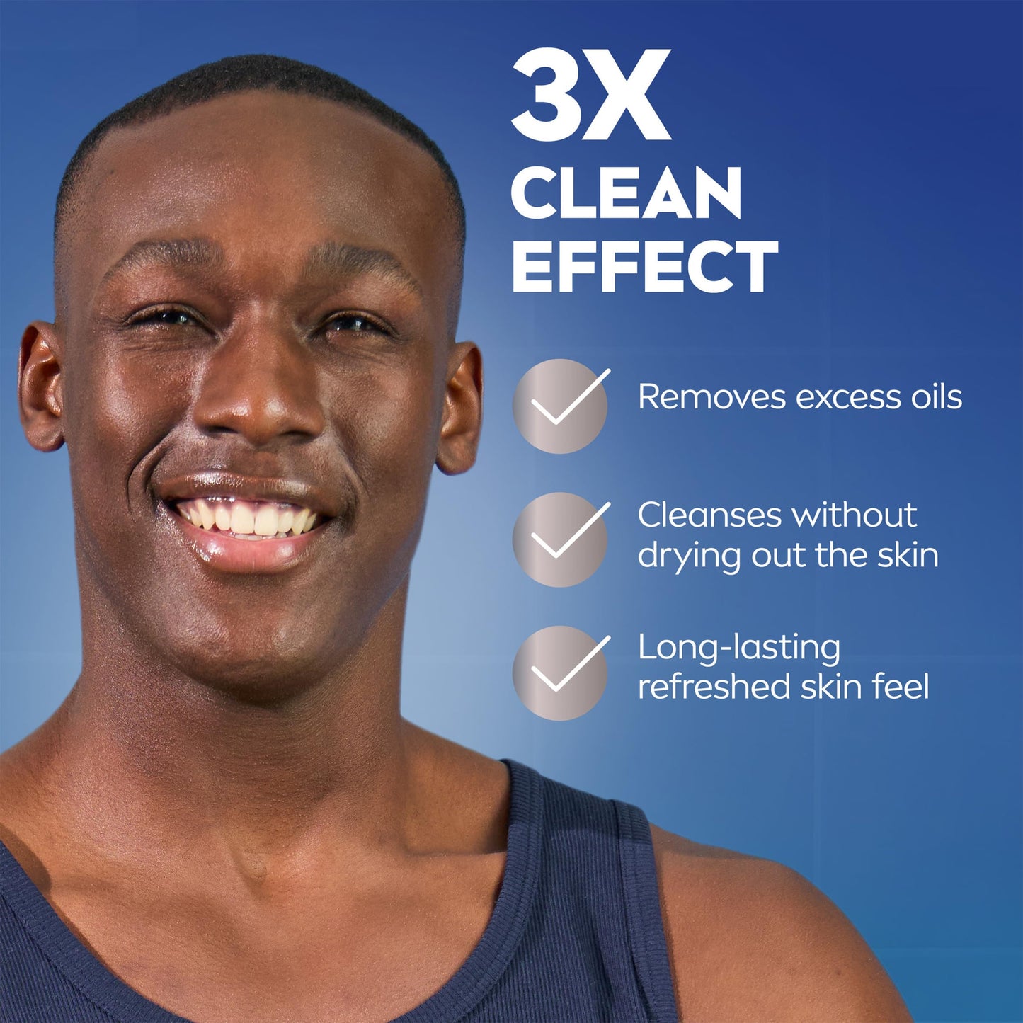 Nivea Men Maximum Hydration Face Wash, Face Wash with Provitamin B5 and Aloe Vera, Refreshes and Cleanses without Drying, 5 Fl Oz Tube (Pack of 2)