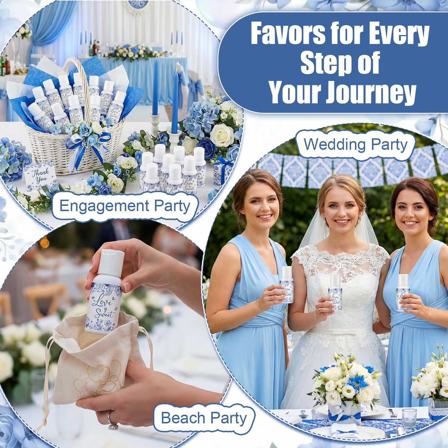 24 Pcs Travel Size Mini Sunscreen Bulk Spf 30+ Wedding Party Thank You Gifts for Guest Small Sunscreen for Summer Wedding Bridal Baby Shower Party Favor, 1 Fl. oz(Love is Sweet)