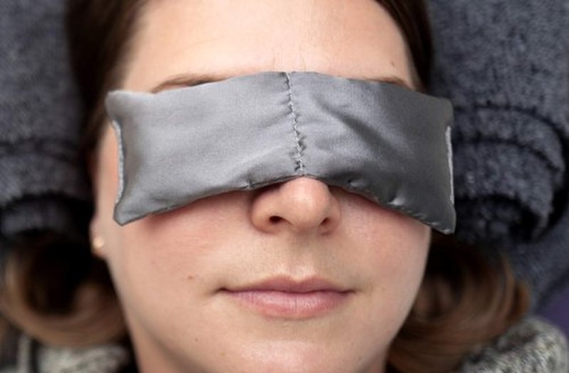 Clocktower Fitness Small and Ultralight Eye Pillow (2.5 x 6 in), for Yoga, Meditation, Relaxation, and Relief - Unscented (Gray)