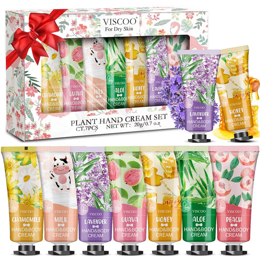 Hand Cream Gift Set for Women - 7 Moisturizing Mini Lotions | Perfect for Teacher Appreciation & Graduation