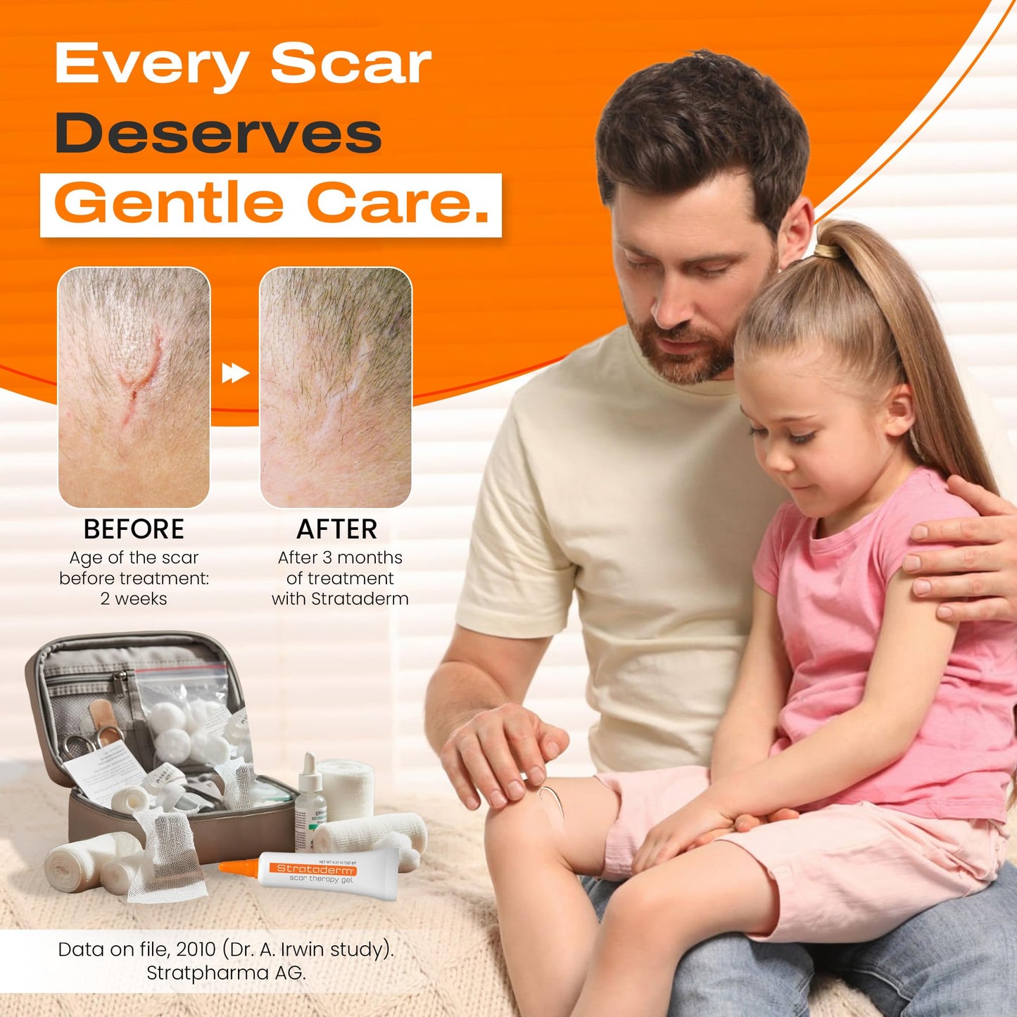 Strataderm Professional Scar Therapy Gel | Old and New Scars from General Surgery, Trauma, Wounds, Burns, Bites, Acne & Skin Disease | Reduces Redness, Discoloration, Discomfort & Itch | 5g (0.17oz)