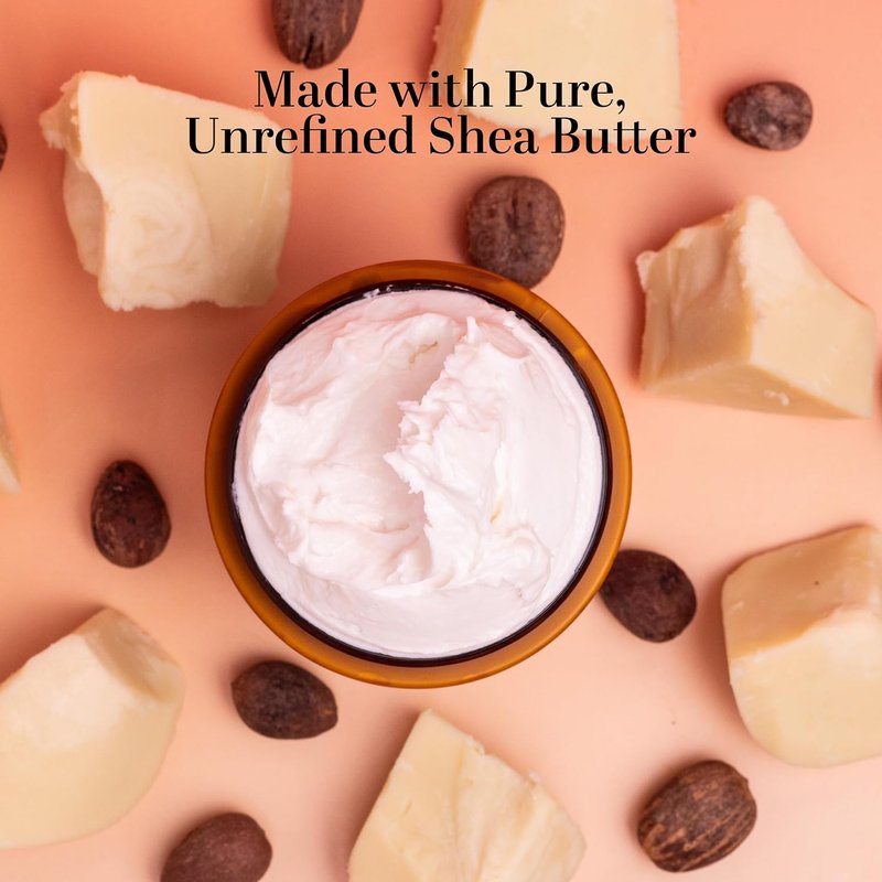 Unscented Body Butter for Dry Skin - Deep Moisturizer with Raw Shea Butter & Jojoba Oil | 8 oz