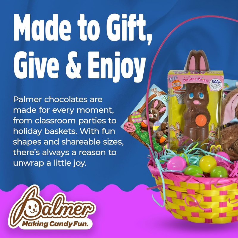 Palmer Milk Chocolate Cartoon Characters - Crisp, Crunchy Candy | Individually Wrapped, 10 Ounce