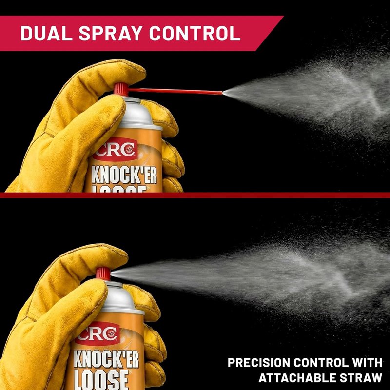 CRC Knock'er Loose Penetrating Solvent - Industrial Grade Lubricant | 13 Oz, Pack of 12