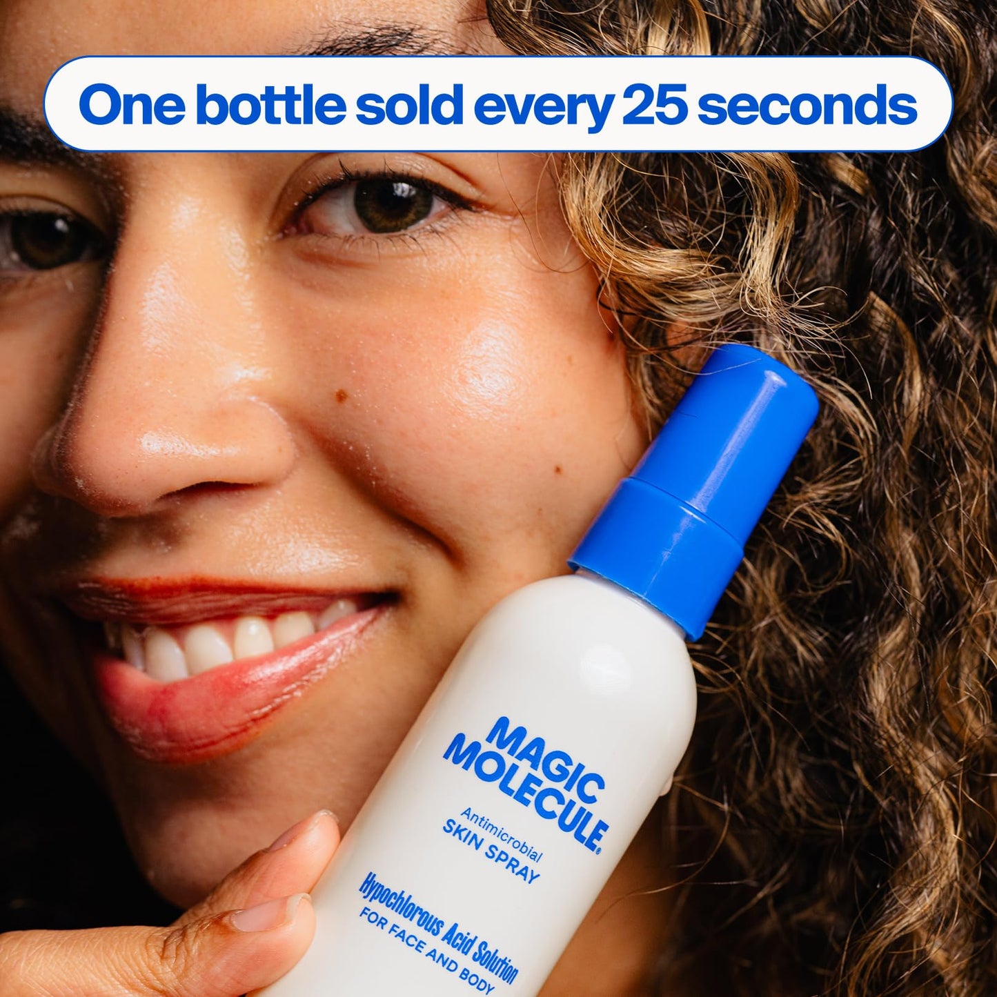 Magic Molecule Skin Cleanser for All Types, Hypochlorous Acid Spray Helps Heal Acne Prone, Eczema and Itchy Rashes and 50 Other Skin Ailments, 8 oz Spray (Pack of 3)