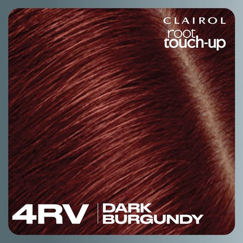 Clairol Root Touch-Up by Nice'n Easy Permanent Hair Dye, 4RV Dark Burgundy Hair Color, Pack of 2