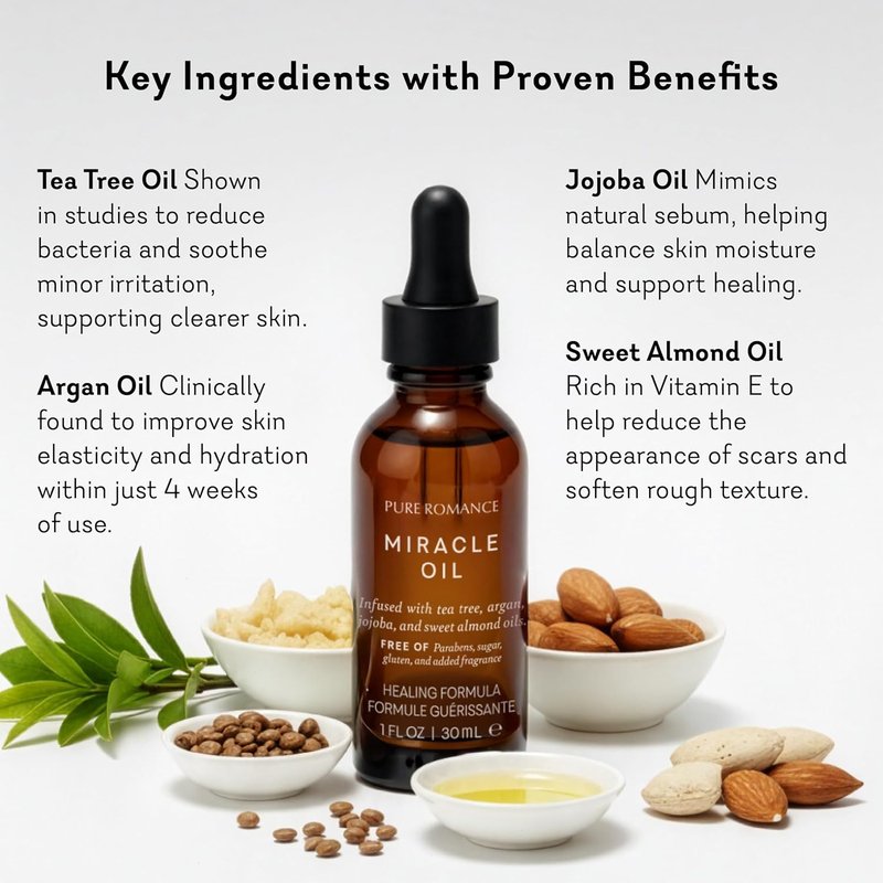 HeLi Miracle Oil - Natural Body Oil for Hydration & Nourishment | 4 oz