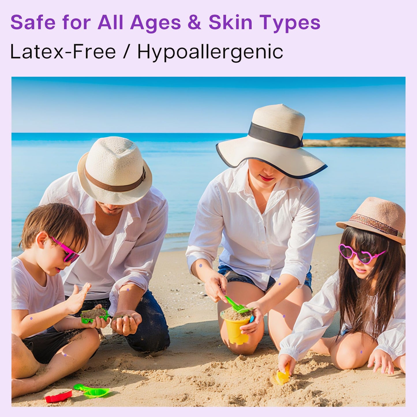 VRAIKO 36pcs UV Stickers for Sunscreen | UV Detection Stickers Sunscreen Patches | Sun Protection Reminder | Know When to Reapply and Prevent Sunburn