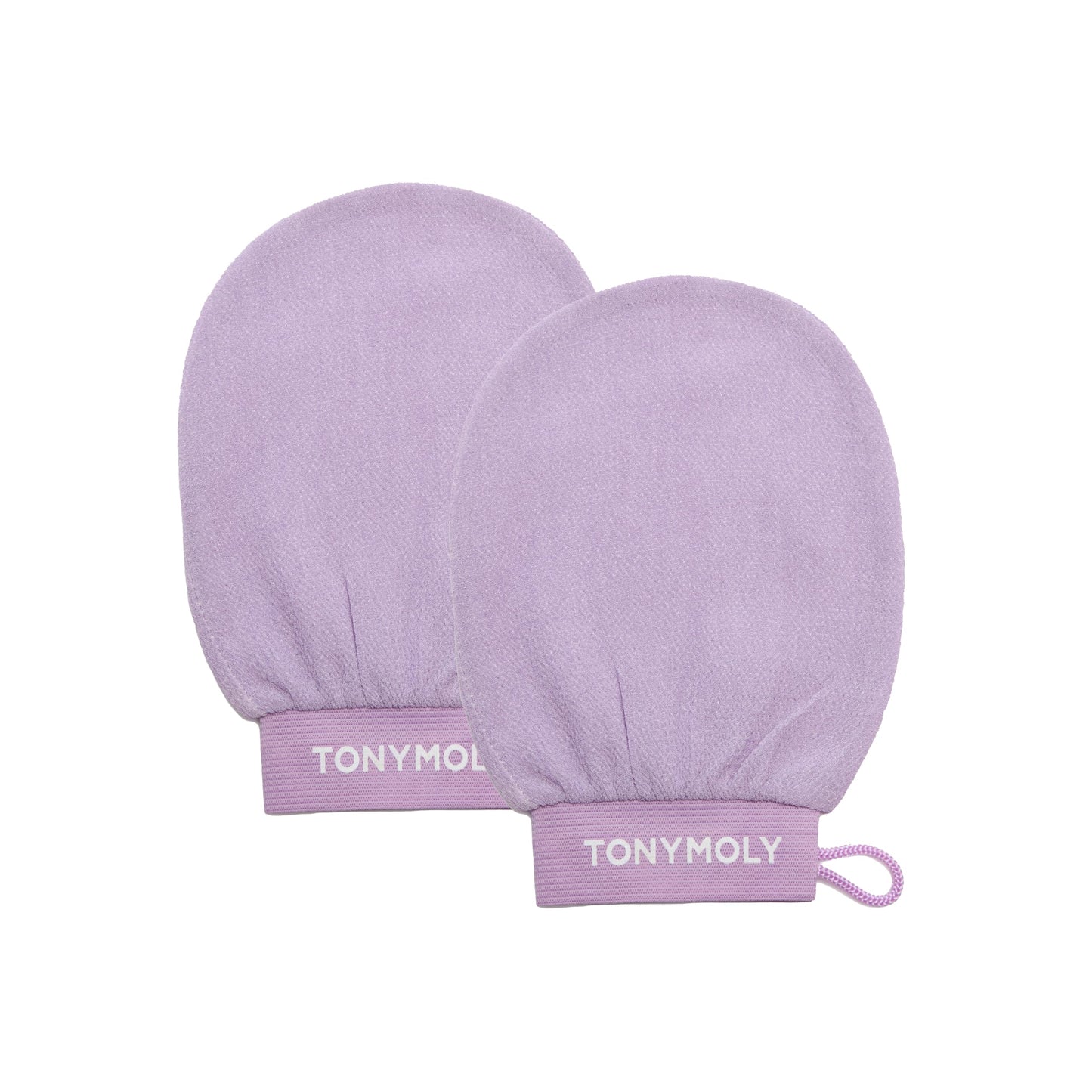 TONYMOLY Plum Bum K-Spa Exfoliating Glove – Korean Spa-Inspired Body Scrub Mitt for Deep Exfoliation, Smooth Skin & Glow, Reusable Biodegradable Viscose, 2 Pack