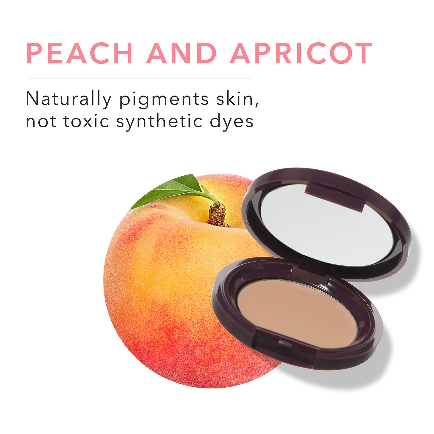 100% PURE Fruit Pigmented Long Last Compact Concealer, Golden Peach, Full Coverage Concealer, Diminish Dark Circles (Medium to Tan with Yellow Undertones) - 0.105 oz