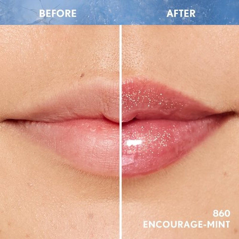 Covergirl Clean Fresh Yummy Gloss, 860 Encourage-Mint, Plumper Gloss, Shiny Gloss, Vegan Formula, Volumizing Lip Plumper, Easy to Apply, Minty Flavor, 0.33oz