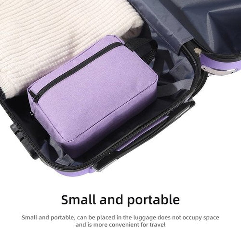 Icramsy Travel Toiletry bag Toiletry bag for women men Hanging toiletry bag Cosmetic bag Travel accessories for Women Men (Purple)