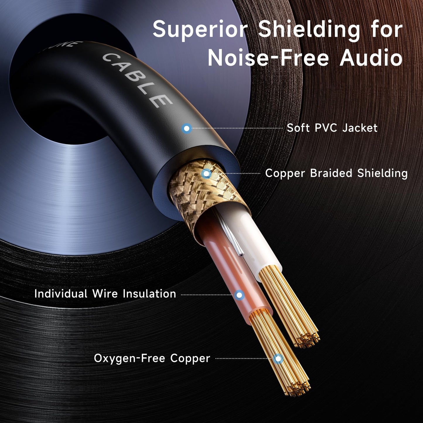 Cable Matters 2-Pack Premium XLR to XLR Cable, Microphone Cable, M-F, 6ft